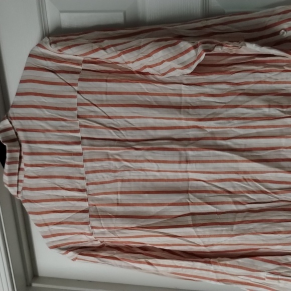 Gloria Vanderbilt multi stripe woven top size large women - Picture 4 of 5
